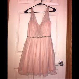 Speechless Bedazzled Pink Dress